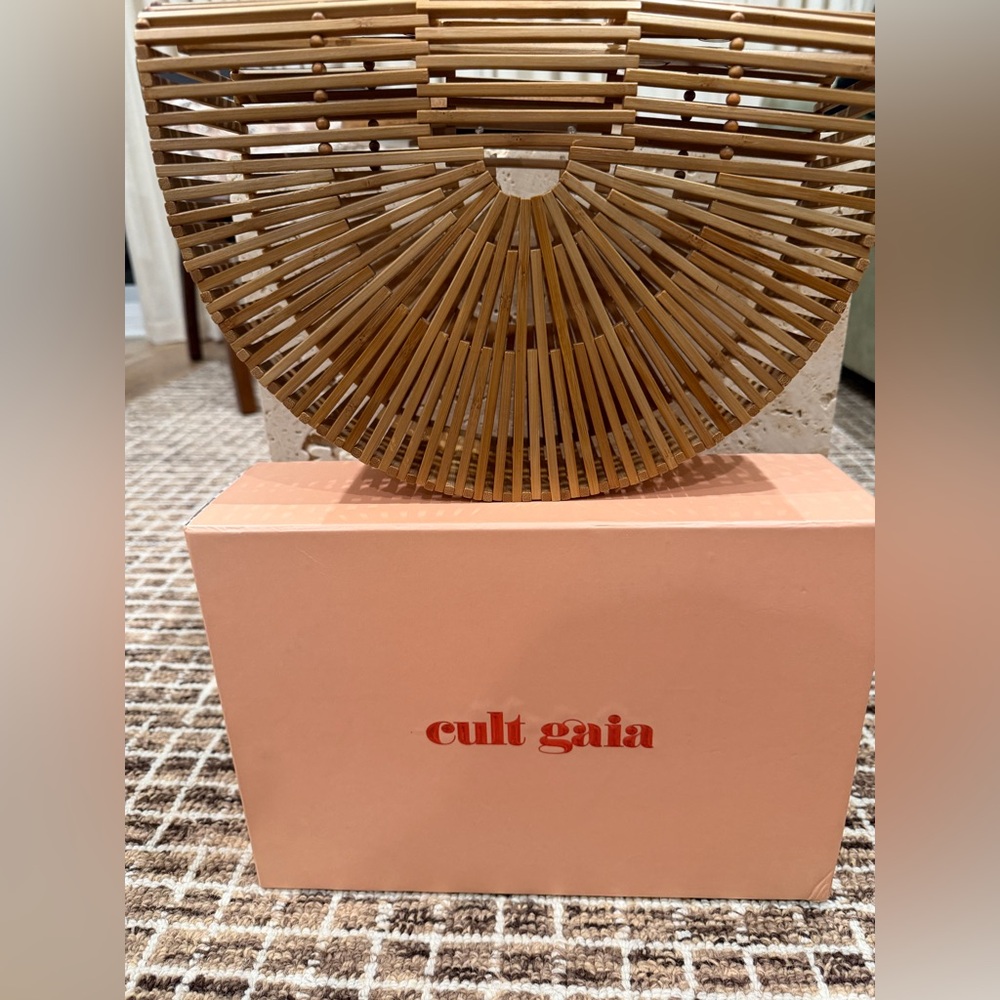 Cult Gaia Natural Bamboo Handbag